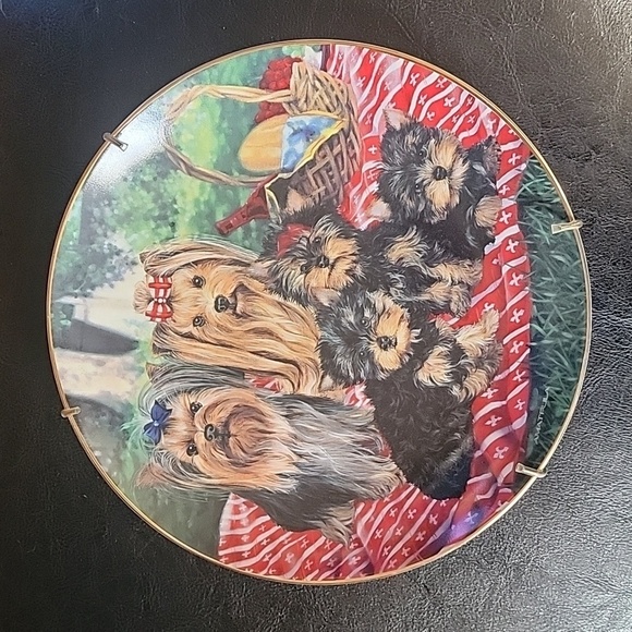 Vintage Danbury Mint, Family Picnic Collector Plate - Picture 1 of 2